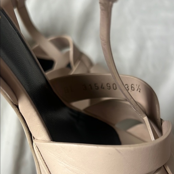 Authentic YSL Tribute Platform Sandals Heels 75mm - leather - Picture 9 of 12